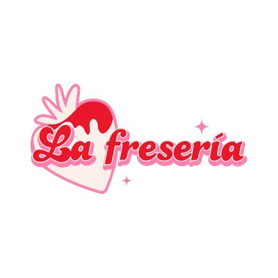 Logotipo de La Fresería, heladería y fresas con chocolate