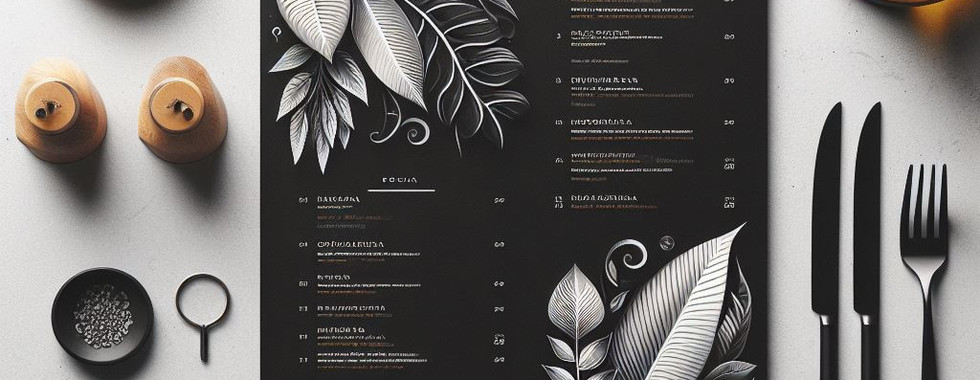 Diseño de carta restaurante menú